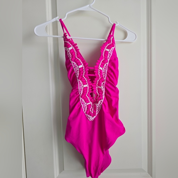 BECCA Other - Becca One Piece Delilah Crochet Swimsuit